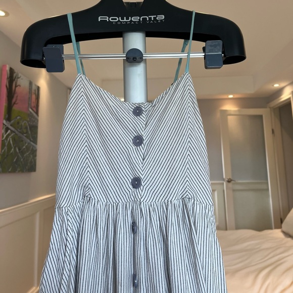 Striped Button Up Midi Dress - Picture 5 of 7